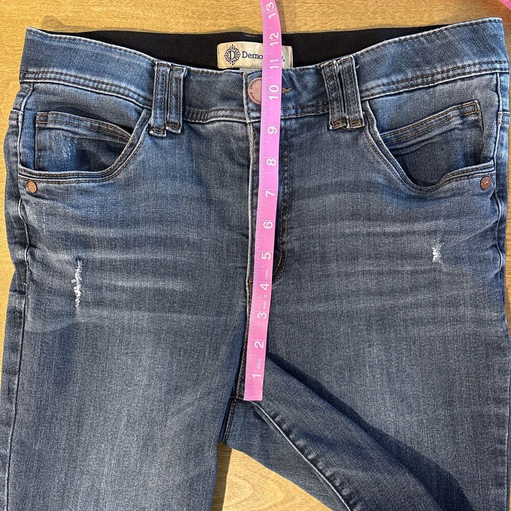 Democracy Ab Solution Bootcut Jean for Women Size 10- Indigo with Frayed Hem - Picture 7 of 8
